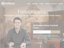 Tablet Screenshot of freelancetransformation.com